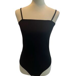 SHEIN Black Fitted Bodysuit Size Medium